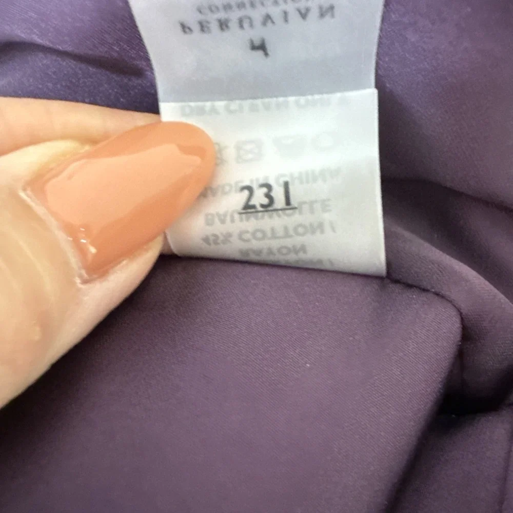 Peruvian Connection Pleated Skirt 10 Fall Dark Fairy Purple Lined Pockets A Line